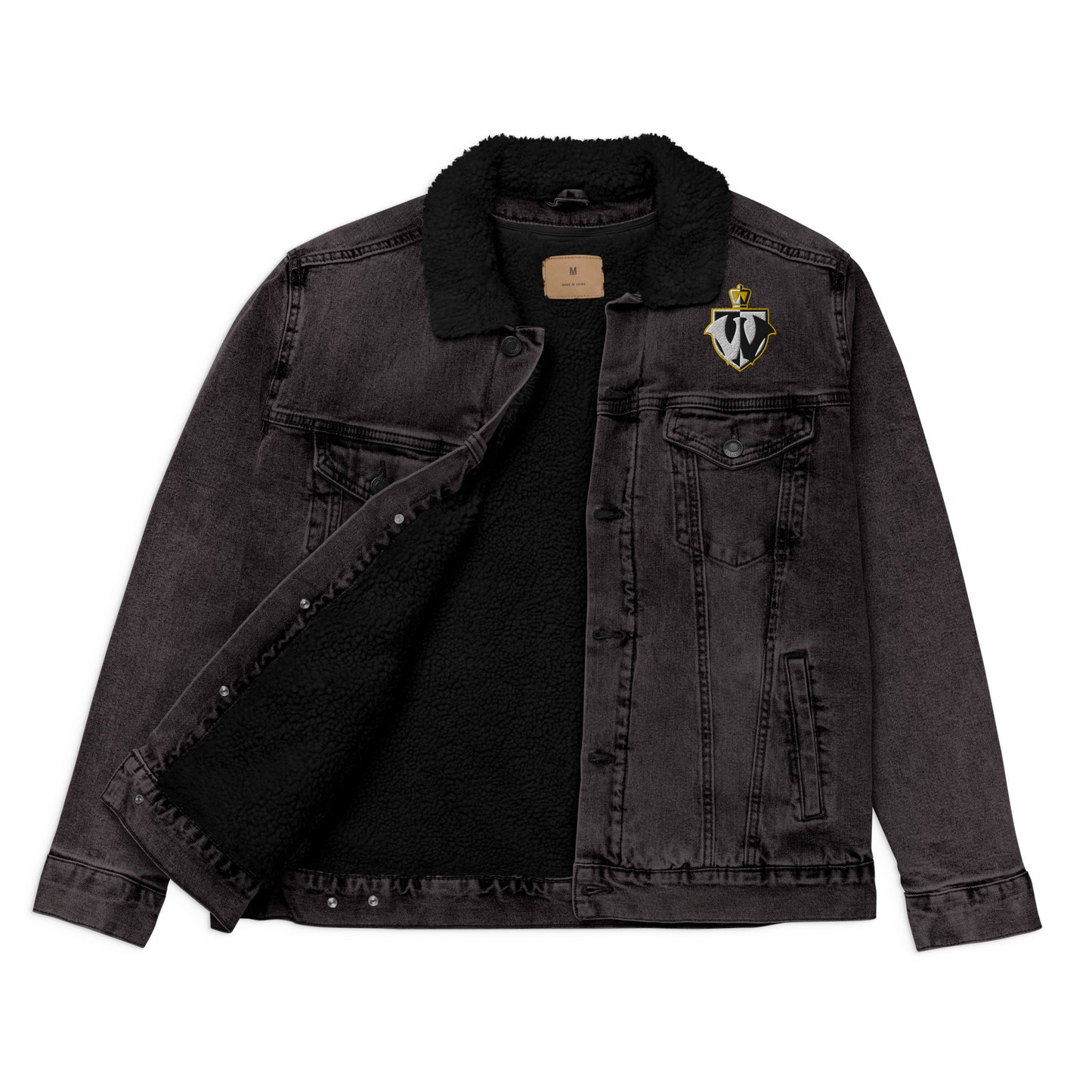 Warrior Enterprises Unisex Denim Sherpa Jacket
