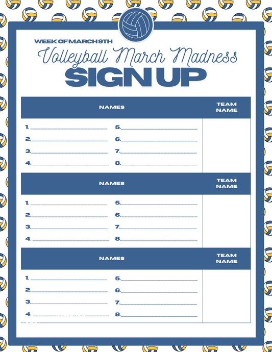March Madness Team Fee
